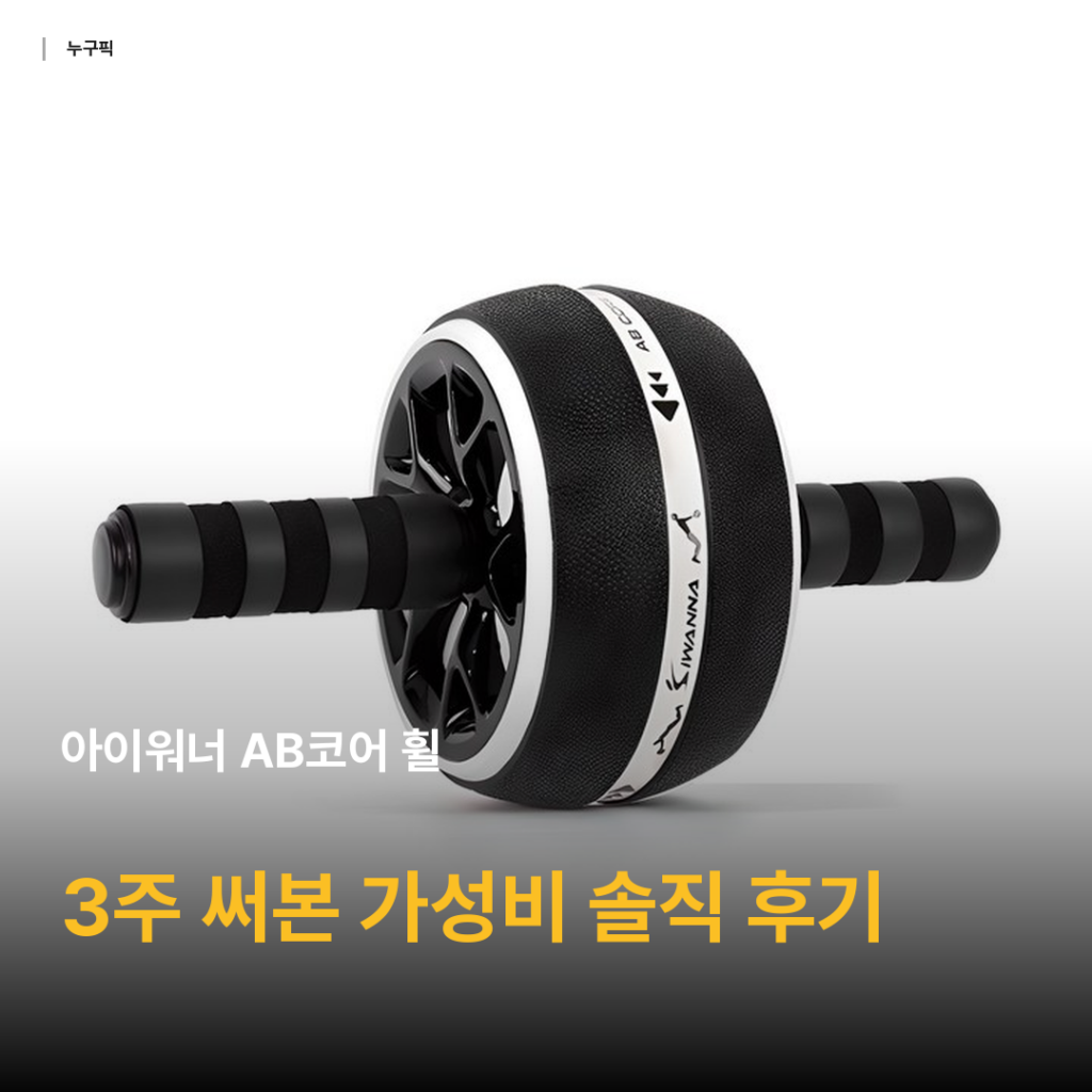AB코어 휠 7천원대 가성비 정답 — 목디스크에도 3주 써본 홈트 복근 운동 솔직 후기