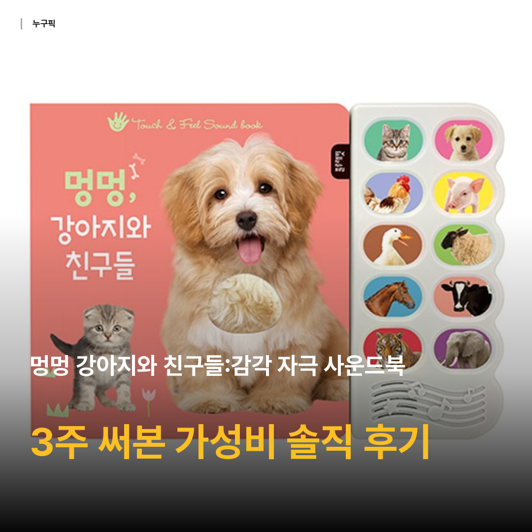 멍멍 강아지와 친구들:감각 자극 사운드북