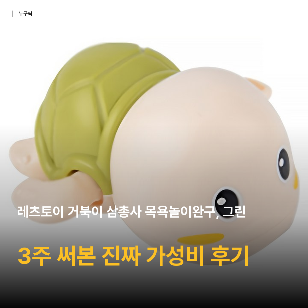 레츠토이 거북이 삼총사 목욕놀이완구, 그린, 1개