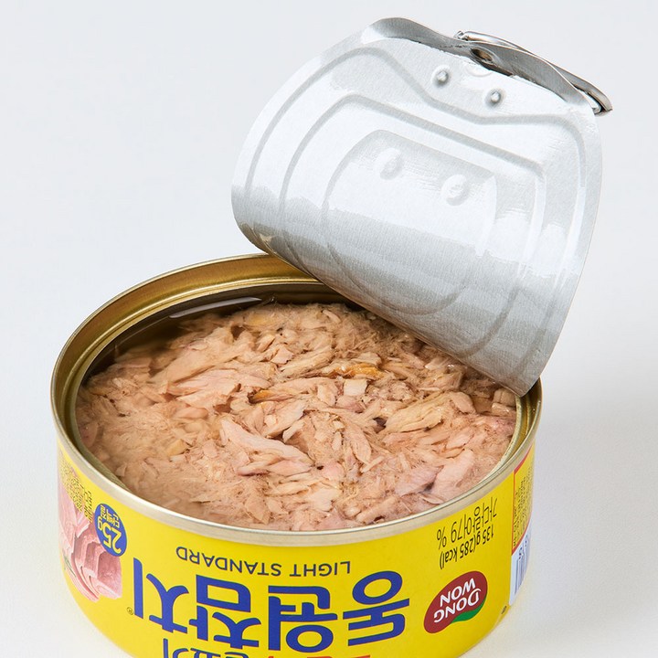 동원참치 라이트 스탠다드 8캔 묶음 패키지 정면