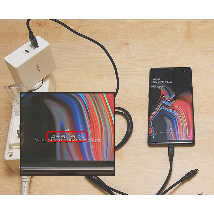 멀티 충전 케이블 1+1 구성 활용 예시