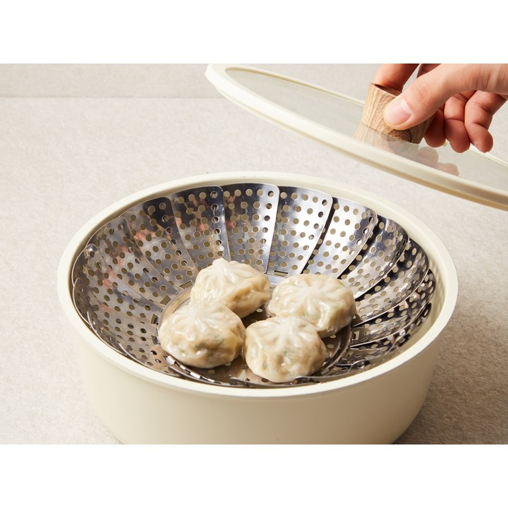코멧 스테인레스 찜기 활용 예시