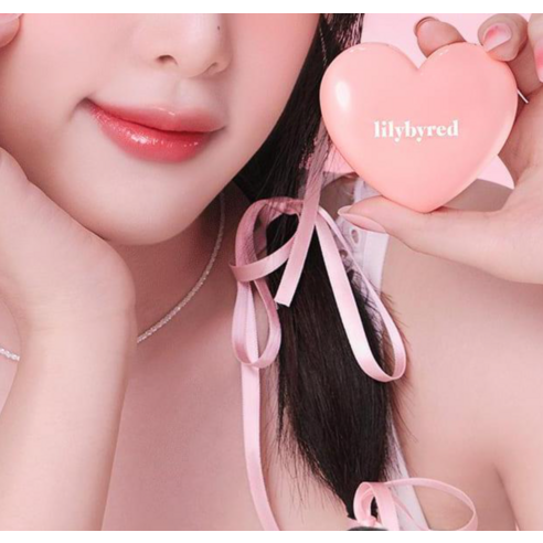 릴리바이레드 러브빔 치크밤 06복숭빔 마무리 분위기 이미지