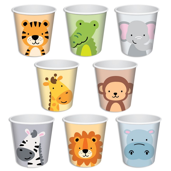 코멧 동물 종이컵 190ml 100개입 실사용 이미지