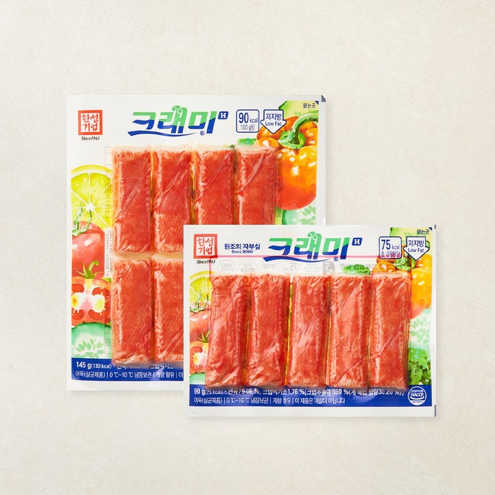 한성기업 크래미H 맛살 145g + 90g 세트 235g 실사용 이미지