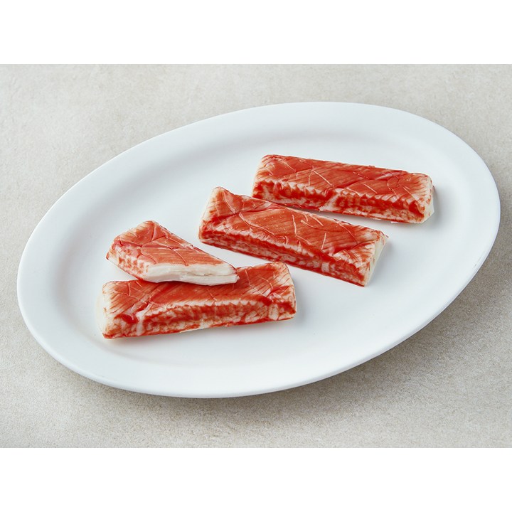 크래미H 맛살 결대로 찢은 모습