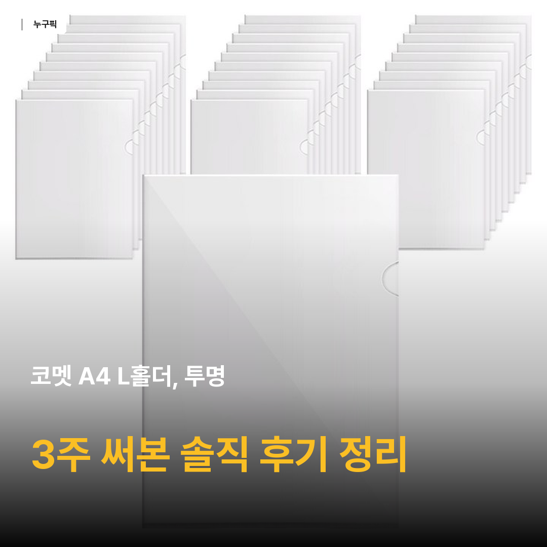 코멧 A4 L홀더, 투명, 30개
