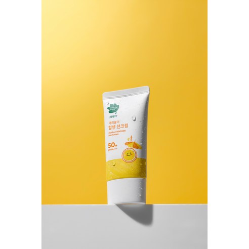 그린핑거 야외놀이 선크림 70ml 튜브 포장 첫인상