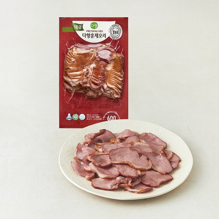 다향 1등급 훈제 오리 슬라이스, 600g, 1개 실사용 이미지