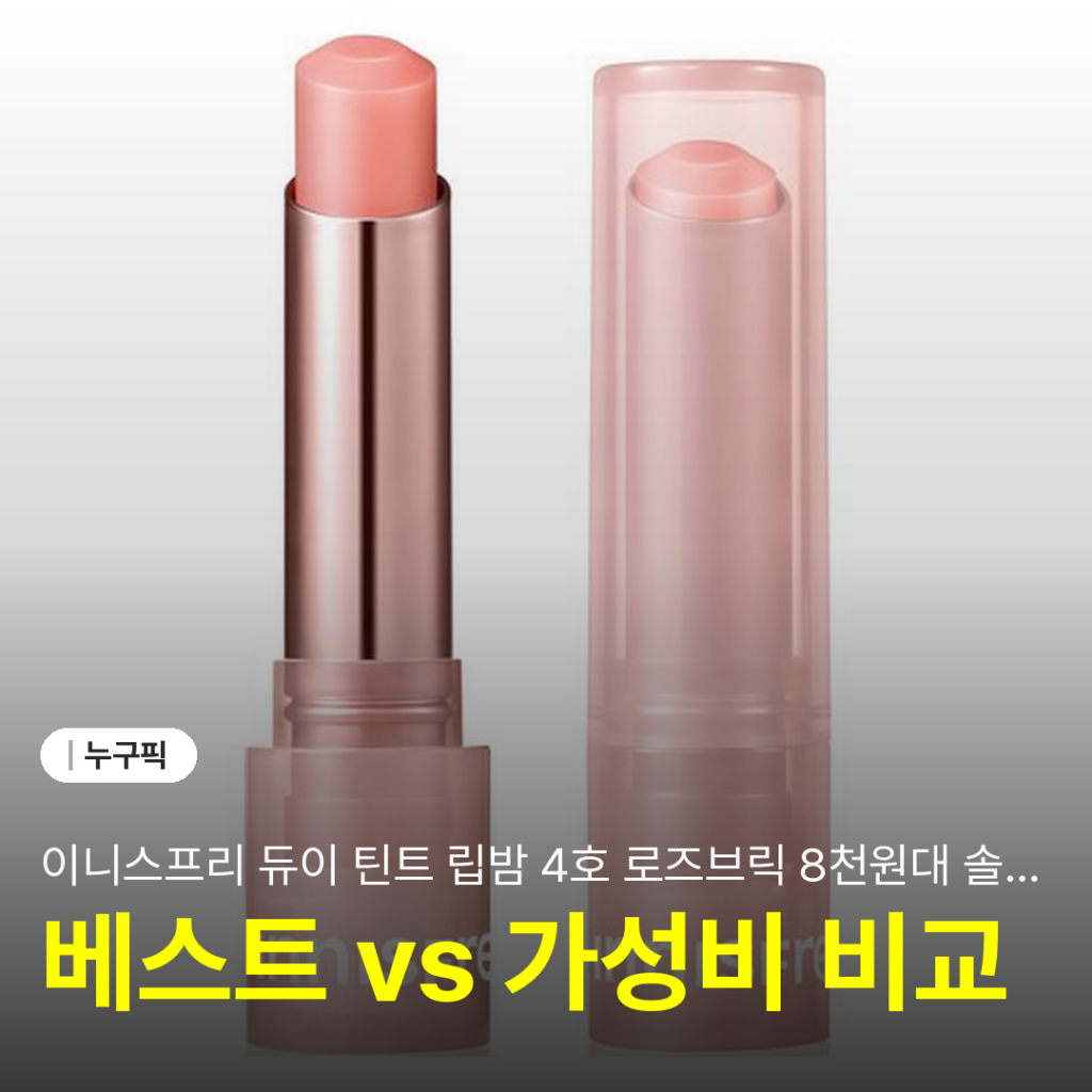 이니스프리 듀이 틴트 립밤 4호 로즈브릭 8천원대 솔직 리뷰 | 단점·장점·실사용 후기 2026