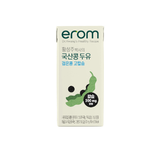 이롬 황성주 박사 국산콩 두유 — 칼슘 200mg이 식탁에서 어디까지 일하나