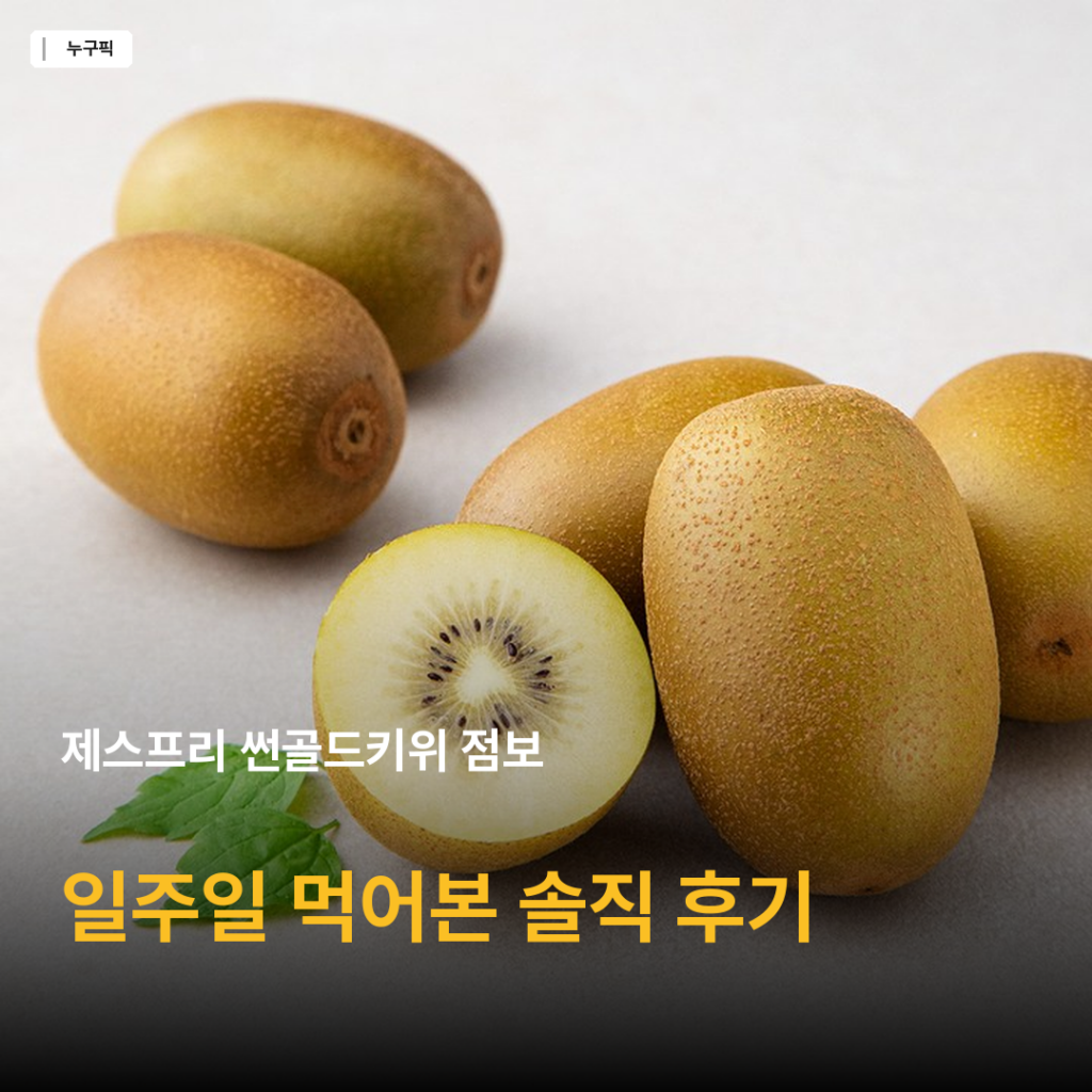 제스프리 썬골드키위 점보 750g 일주일 먹어본 솔직 후기 — 8천원대 가성비 골드키위