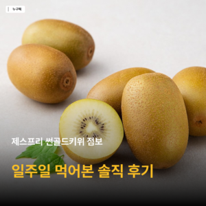 제스프리 썬골드키위 점보 750g 일주일 먹어본 솔직 후기 — 8천원대 가성비 골드키위