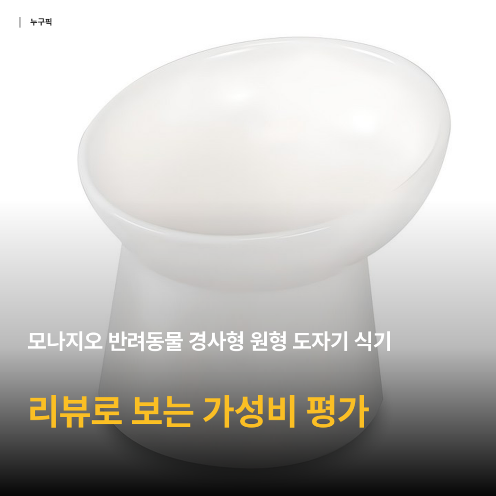 모나지오 반려동물 경사형 원형 도자기 식기 리뷰 — 구매자 후기로 본 6천원대 가성비 솔직