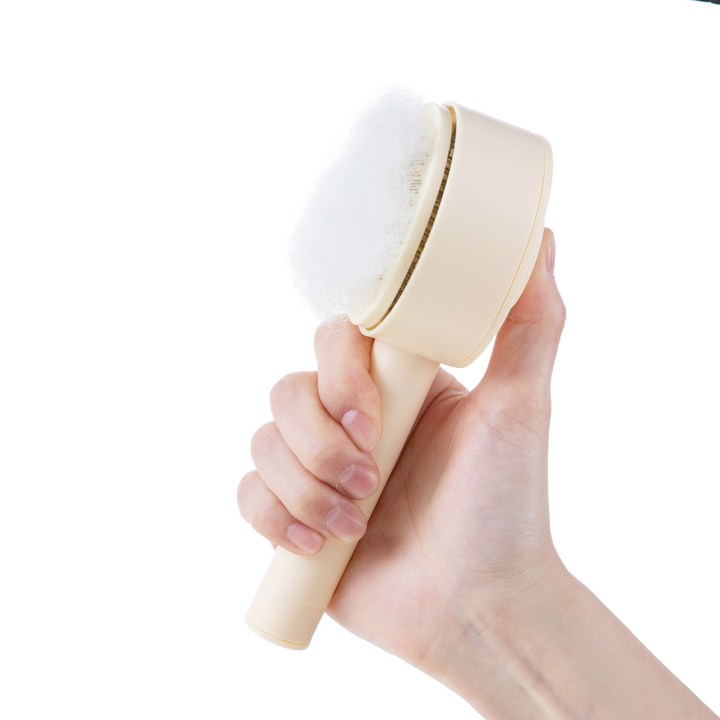 코멧 원터치 브러쉬 베이지 측면 디자인