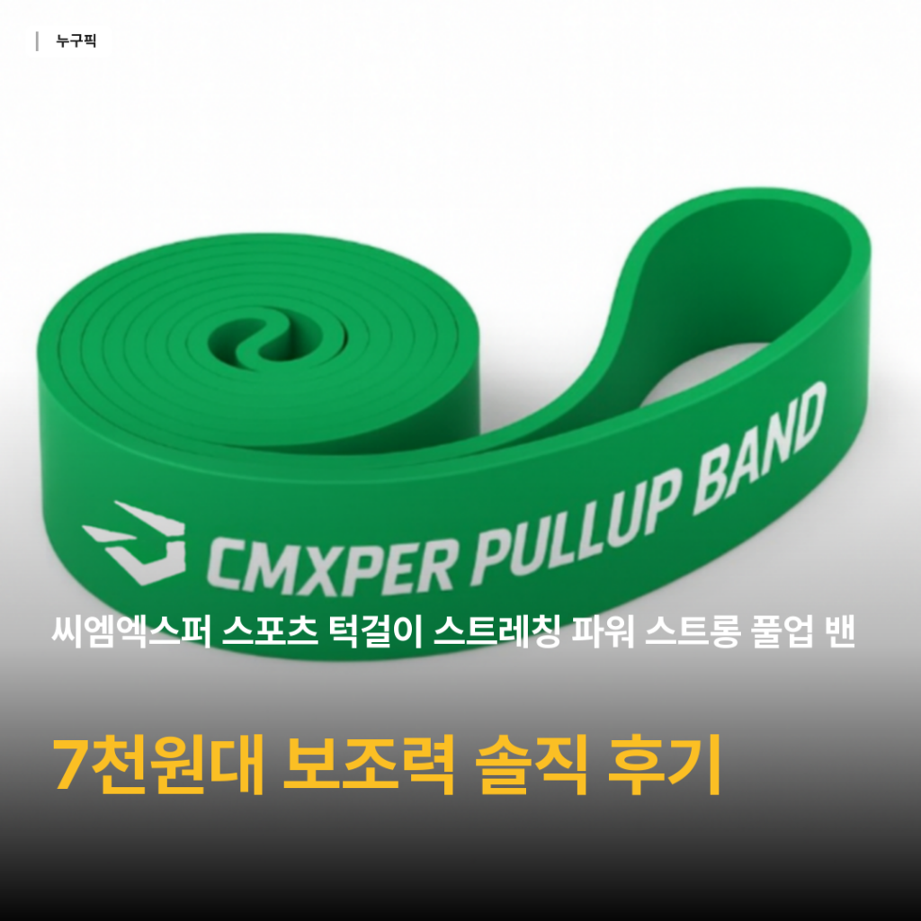 풀업 밴드 7천원대 고민된다면 — 씨엠엑스퍼 턱걸이 밴드 리뷰 데이터 종합