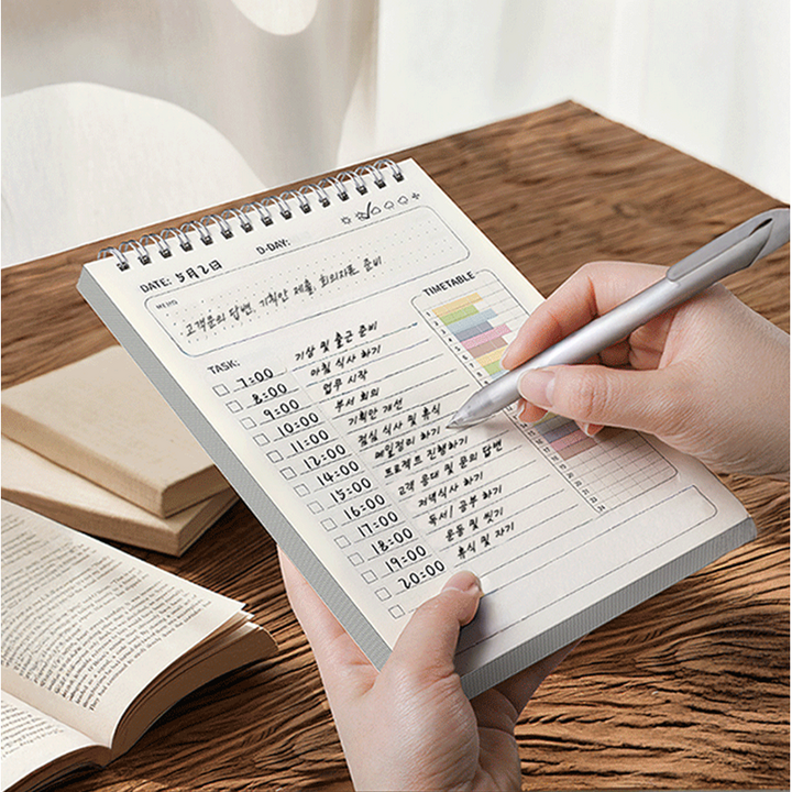 디노르 데일리 플래너 활용 예시 사진