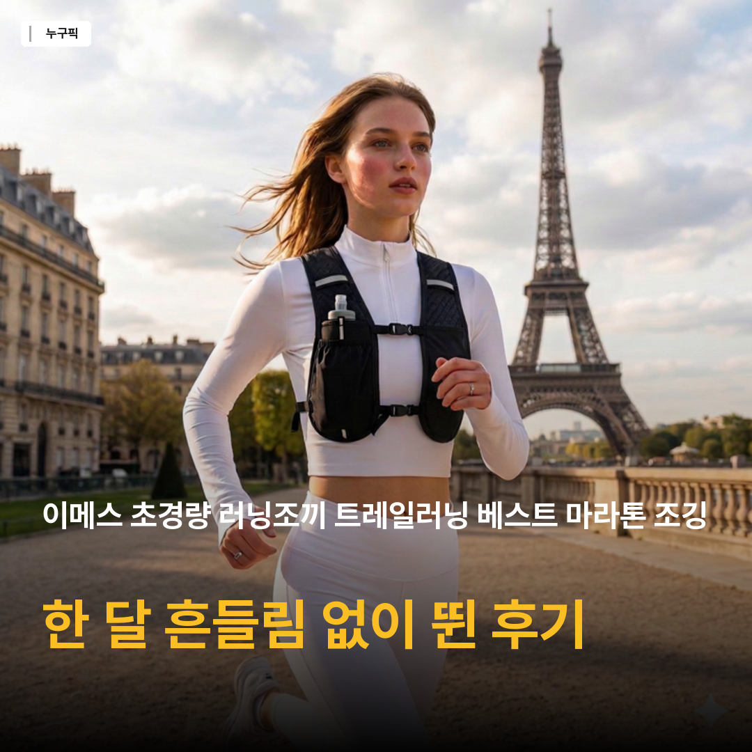 이메스 초경량 러닝조끼 트레일러닝 베스트 마라톤 조깅 등산 물통 수납